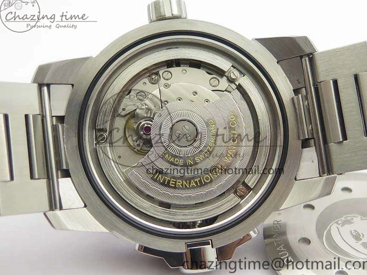 MIROTIME 0104 EasyMatch Aquatimer Automatic IW329004 V6F 1:1 Best Edition Blue Dial On SS Bracelet MIYOTA 7224